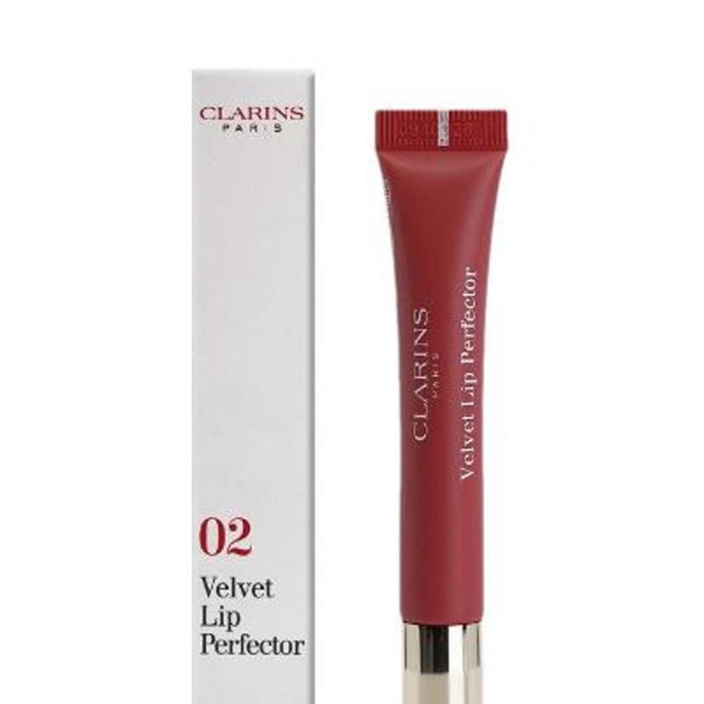 Clarins Velvet Lip Perfector - Shade 02 Velvet Rosewood (0.3 oz)NIB